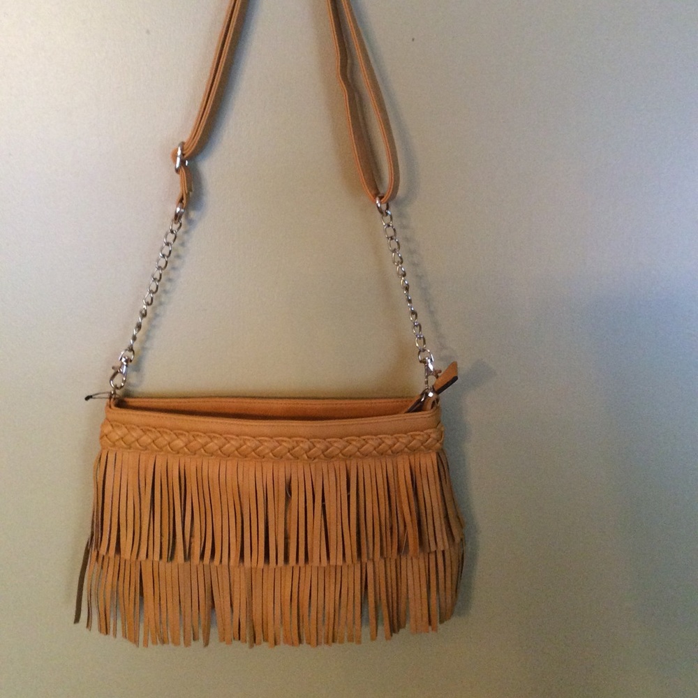 Melle blanco fringed bag